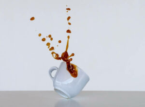 A-cup-of-coffee-being-spilt.