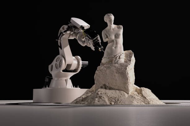 ai-robot-arm-sculpting-marble-statue-signifying-robots-replacing-artists